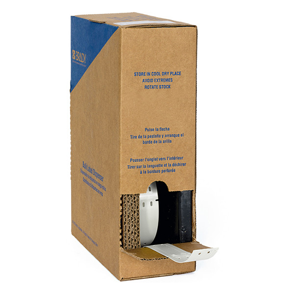 Brady BM-15X75-7598-WT étiquettes en polyester 15 mm x 75 mm (d'origine) - blanc 148020 - 1