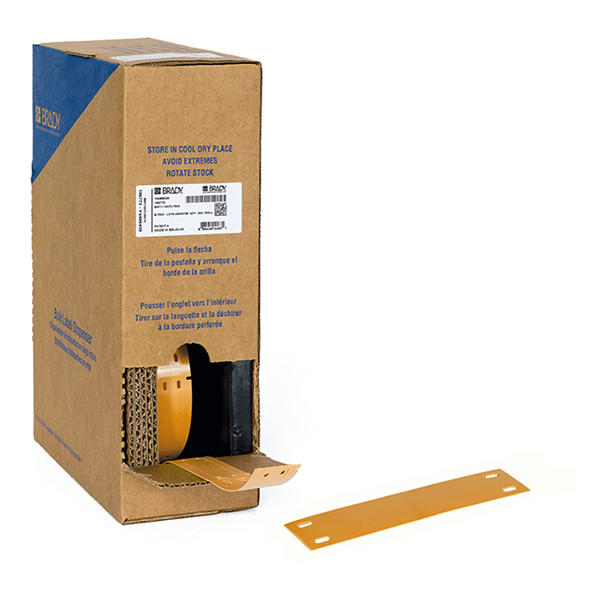 Brady BM-15x75-7643-OR étiquettes en polyuréthane 15 mm x 75 mm (d'origine) - orange 148025 - 1