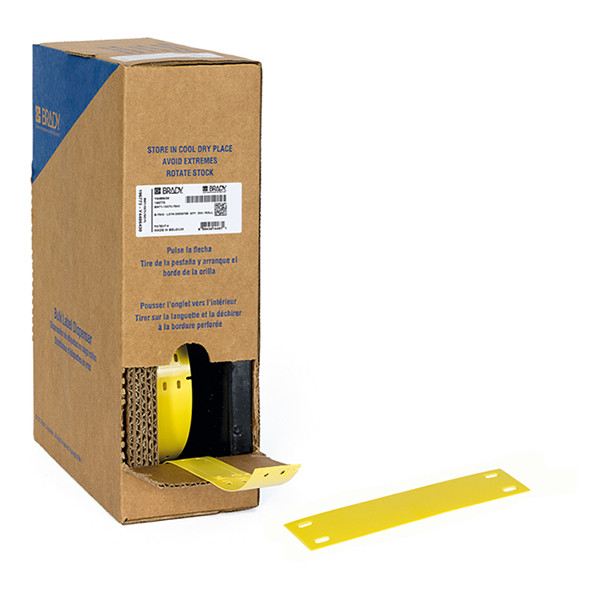 Brady BM-15x75-7643-YL étiquettes en polyuréthane 15 mm x 75 mm (d'origine) - jaune 148039 - 1