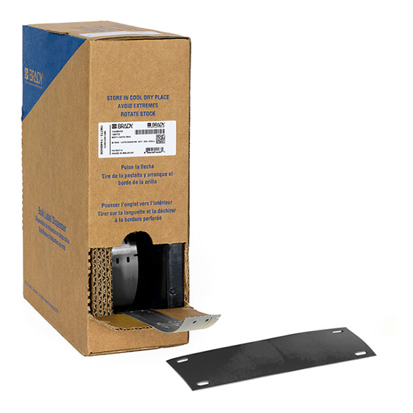 Brady BM-25x75-7643-BK étiquettes en polyuréthane 25 mm x 75 mm (d'origine) - noir 148006 - 1