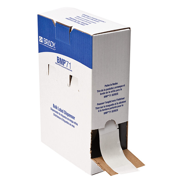 Brady BM-33-427 étiquettes en vinyle 38,10 mm x 101,60 mm (d'origine) - blanc 148021 - 1