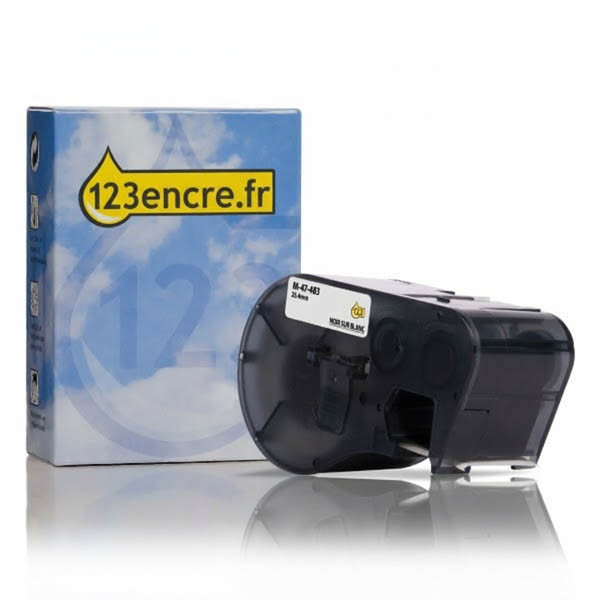 Brady M-47-483 étiquettes en polyester ultra agressif 25,4 mm x 12,7 mm (marque 123encre) 146039 - 1