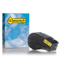 Brady M21-125-C-342-YL gaine thermorétractable 6 mm x 2,10 m (marque 123encre) - noir sur jaune 147732