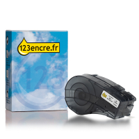 Brady M21-250-595-WT ruban vinyle 6,35 mm x 6,40 m (marque maison 123encre) - noir sur blanc 147737