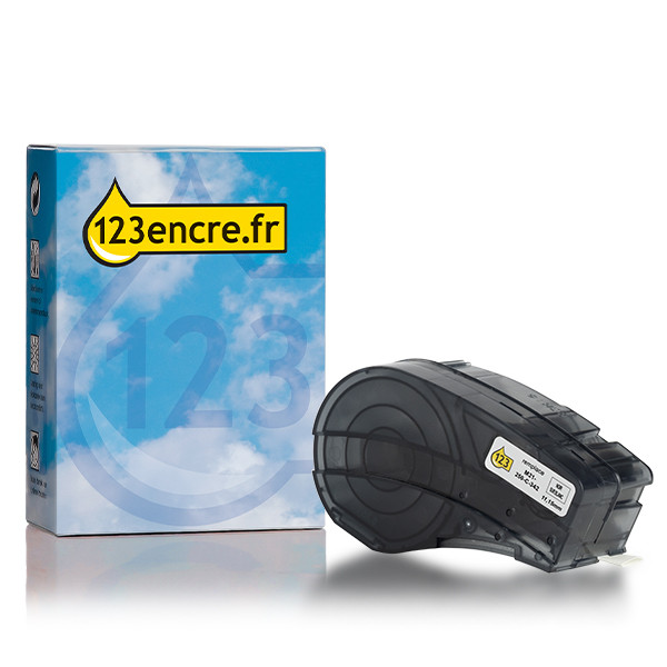 Brady M21-250-C-342-YL gaine thermorétractable 11,15 mm x 2,10 m (marque 123encre) - noir sur jaune 147740 - 1