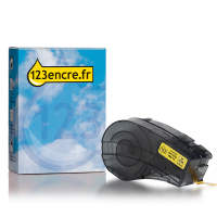 Brady M21-375-595-YL ruban vinyle 9,53 mm x 6,40 m (marque 123encre) - noir sur jaune 147751