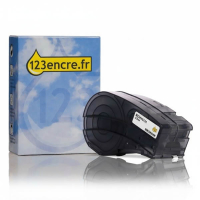 Brady M21-500-488 ruban polyester 12,7 mm x 6,40 m (marque 123encre) - noir sur blanc 147217