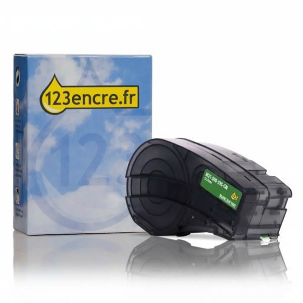 Brady M21-500-595-GN ruban vinyle 12,7 mm x 6,40 m (marque 123encre) - blanc sur vert 147229 - 1