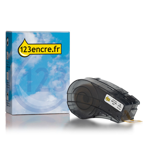 Brady M21-750-427 ruban vinyle laminé 19,1 mm x 4,30 m (marque 123encre) - noir sur blanc 147765 - 1