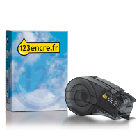 Brady M21-750-595-BK ruban vinyle 19,1 mm x 6,40 m (marque 123encre) - blanc sur noir 147769