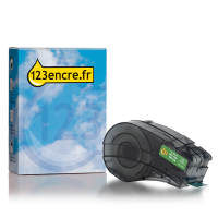 Brady M21-750-595-GN ruban vinyle 19,1 mm x 6,40 m (marque 123encre) - blanc sur vert 147771