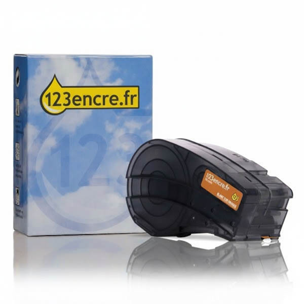 Brady M21-750-595-OR ruban en vinyle 19,1 mm x 6,40 m (marque 123encre) - blanc sur orange 147271 - 1