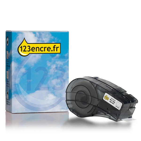 Brady M21-750-595-WT ruban vinyle 19,1 mm x 6,40 m (marque 123encre) - noir sur blanc 147774 - 1