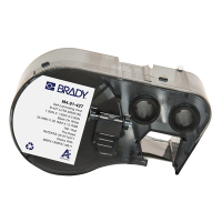 Brady M4-91-427 étiquettes en vinyle laminé 25,4 mm x 38,1 mm x 12,7 mm (d'origine) - noir sur blanc/transparent 148124