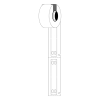 Brady M6-10x60-7598-WT étiquettes en polyuréthane 10 mm x 60 mm (d'origine) - blanc 148068 - 1