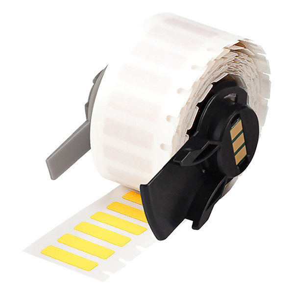 Brady M6-153-499-YL étiquettes en tissu nylon 16 mm x 5,08 mm (d'origine) - jaune 148076 - 1