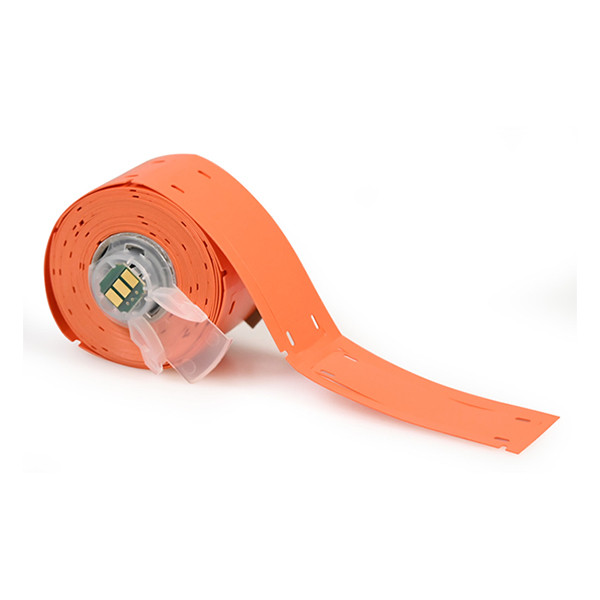 Brady M6-25x75-7643-OR étiquettes non adhésives en polyuréthane 25 mm x 75 mm (d'origine) - orange 148058 - 1