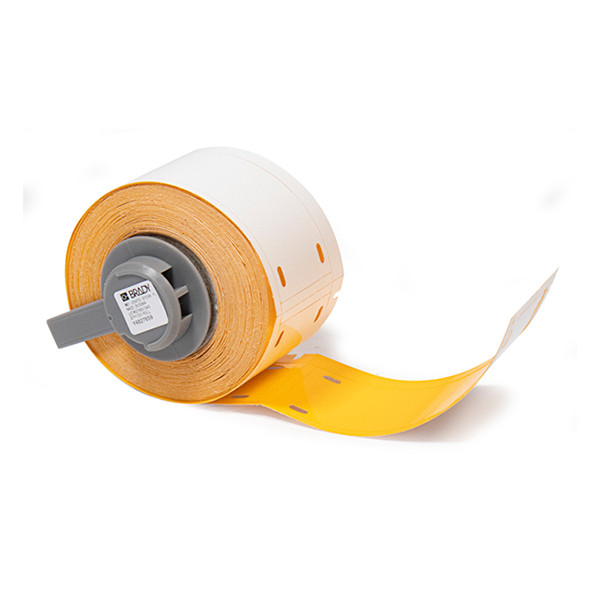 Brady M6-25x75-B7598-YL étiquettes non adhésives en polyuréthane 25 mm x 75 mm (d'origine) - jaune 148048 - 1