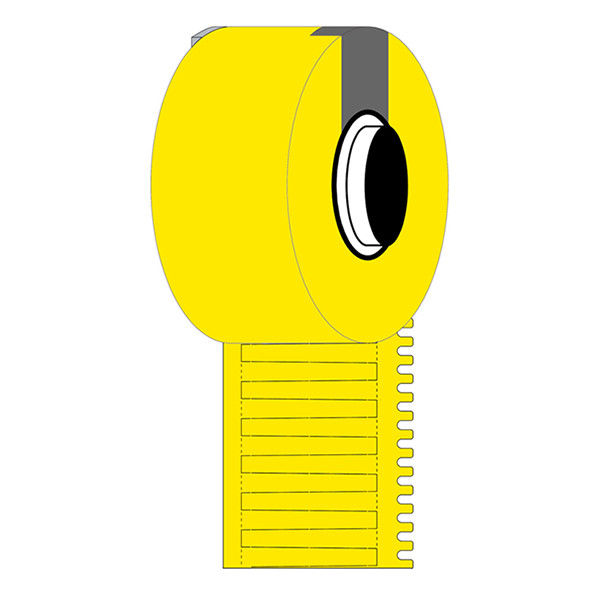 Brady M6-30x4.2-7596-YL étiquettes en vinyle 30 mm x 4,20 mm (d'origine) - jaune 148056 - 1