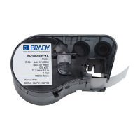 Brady MC-500-584-YL étiquettes en plastique 12,7 mm x 6,1 m (d'origine) 146014