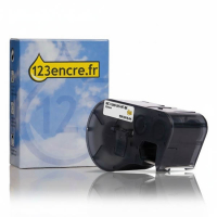 Brady MC1-1000-595-WT-BK ruban vinyle 25,4 mm x 7,62 m (marque 123encre) - noir sur blanc 147089