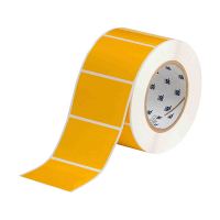 Brady THT-19-423-1-YL étiquettes en polyester 76,20 x 50,80 mm (d'origine) - jaune brillant 147708