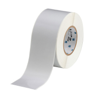 Brady THT-21-413 étiquettes continues en polyester 76,20 mm x 91,44 m (d'origine) - argenté mat 147702
