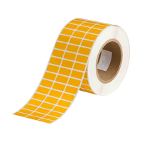 Brady THT-5-423-10-YL étiquettes en polyester 25,40 x 12,70 mm (d'origine) - jaune brillant 147674