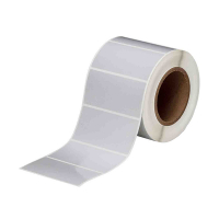 Brady THT-55-413-1 étiquettes en polyester 101,60 x 50,80 mm (d'origine) - argenté mat 147686