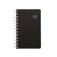 Brepols Agenda Building Recycled PP 2027 agenda journalier avec horaires (1 jour par page) 6 langues - noir 440265