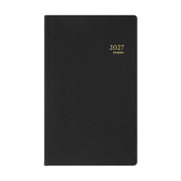 Brepols Agenda Building Seta 2027 agenda journalier avec horaires (1 jour par page) 6 langues - noir 440263