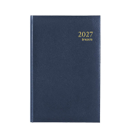 Brepols Agenda Saturnus Lima 2027 agenda semainier (1 semaine sur 2 pages) 4 langues - bleu 440262