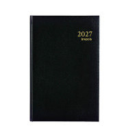 Brepols Agenda Saturnus Lima 2027 agenda semainier (1 semaine sur 2 pages) 4 langues - noir 440261
