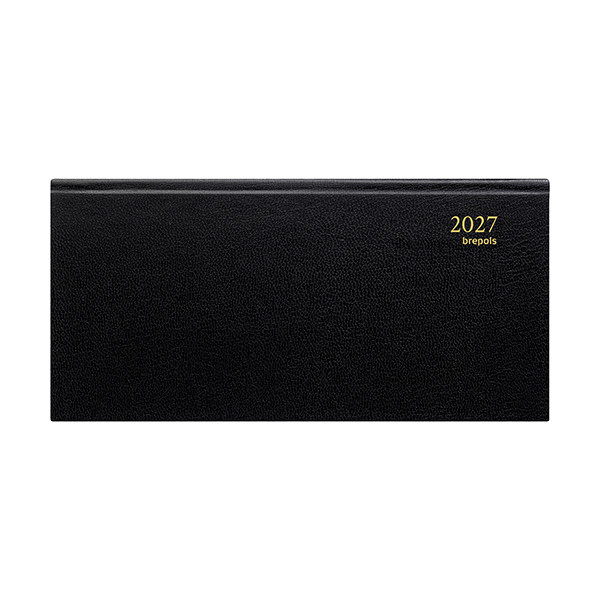 Breprint Lima agenda semainier avec horaires 2027 (1 semaine sur 2 pages) 6 langues - noir 440353 - 1