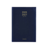 Brepols Bretime Lima 16 mois agenda semainier avec planning par heure 2026-2027 (1 semaine par 2 pages) 6 langues - bleu 440179 - 1
