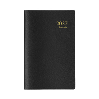 Brepols Delta Genova agenda hebdomadaire 2027 (1 semaine par 2 pages) 6 langues - noir 440329