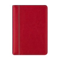 Brepols Delta Palermo agenda semainier 2026 (1 semaine sur 2 pages) 6 langues - rouge 262511