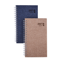 Brepols Ecorama Kazar 2027 agenda semainier à spirale (1 semaine sur 2 pages) 6 langues - bleu foncé 440356