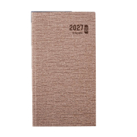 Brepols Ecorama Kazar agenda hebdomadaire 2027 (1 semaine par 2 pages) 6 langues - beige 440307