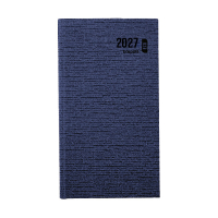 Brepols Ecorama Kazar agenda hebdomadaire 2027 (1 semaine par 2 pages) 6 langues - bleu foncé 440308