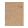 Brepols Ecotiming Kazar 2027 agenda semainier à spirale avec horaires (1 semaine sur 2 pages) 6 langues - beige 440357 - 1