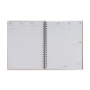 Brepols Ecotiming Kazar 2027 agenda semainier à spirale avec horaires (1 semaine sur 2 pages) 6 langues - bleu foncé 440358 - 2