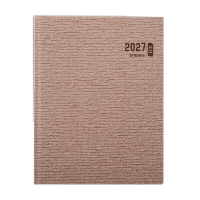 Brepols Ecotiming Kazar agenda hebdomadaire format horaire 2027 (1 semaine par 2 pages) 6 langues - beige 440305
