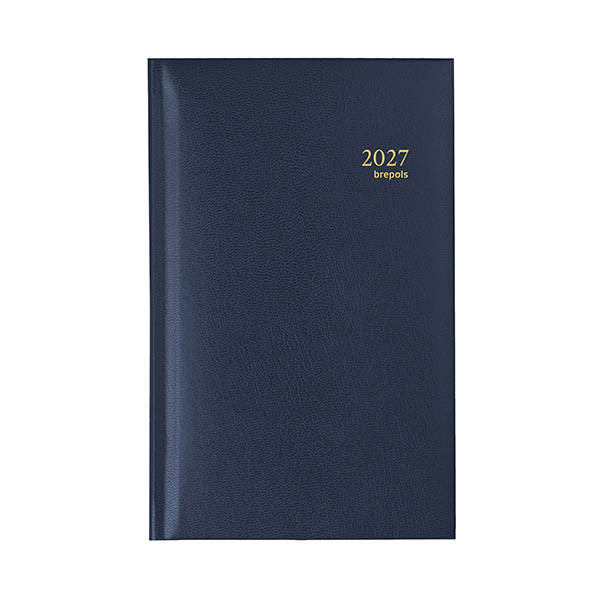 Brepols Interplan Lima agenda hebdomadaire 2027 (1 semaine par 2 pages) 6 langues - bleu 440314 - 1