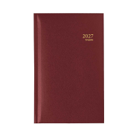 Brepols Interplan Lima agenda hebdomadaire 2027 (1 semaine par 2 pages) 6 langues - bordeaux 440313