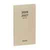 Brepols Interplan Nature agenda semainier 16 mois 2026-2027 (1 semaine sur 2 pages) 6 langues - beige 440193 - 1