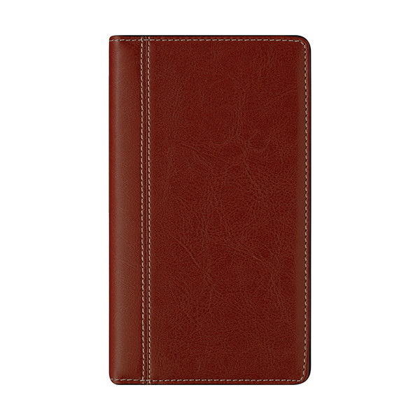 Brepols Interplan Palermo agenda semainier 2026 (1 semaine sur 2 pages) 6 langues - marron 262495 - 1