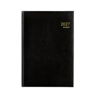 Brepols Minister Lima agenda journalier 2027 avec répartition horaire (1 jour par page) 6 langues - noir 440254