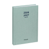 Brepols Nature 16 mois agenda semainier 2026-2027 (1 semaine par page) 4 langues - vert menthe 440189 - 1