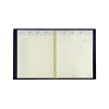 Brepols Omega 27 Genova agenda semainier 2027 avec répartition par demi-heure (1 semaine par 2 pages) 5 langues - noir 440300 - 2